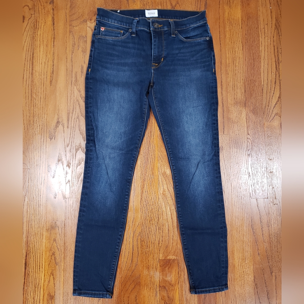 Hudson Jeans Mid Rise Ankle Natalie Super Skinny Jeans sz 28 - Picture 2 of 5